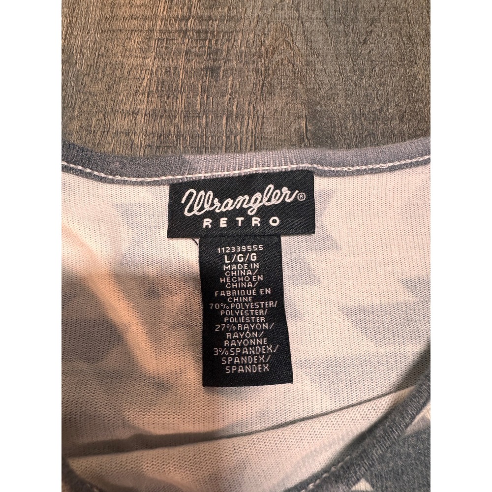 Wrangler Retro Womens Grey Aztec Print Long Sleeve Maxi Dress Side Slit Large - Picture 6 of 7